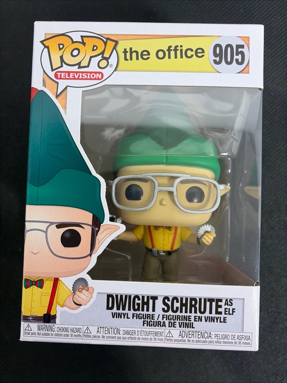 Funko Pop The Office Dwight Schrute as Elf #905 Vinyl Figure Christmas Holiday